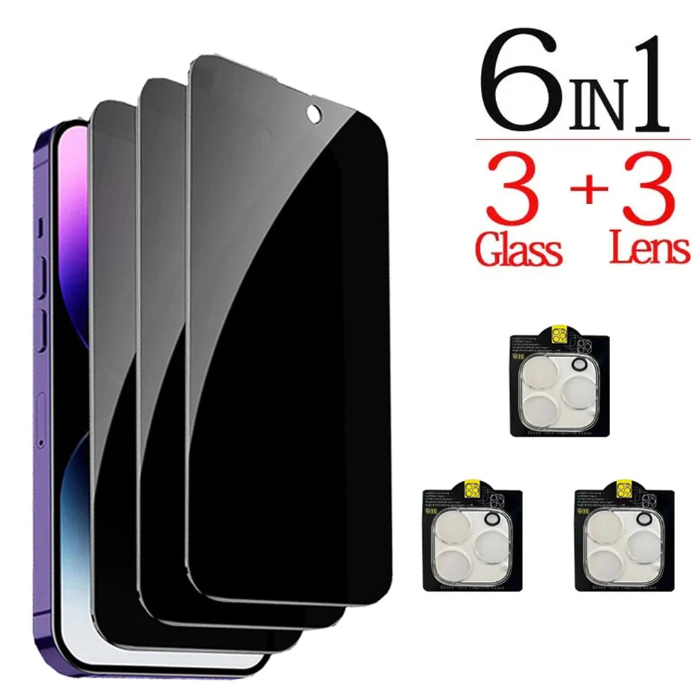 Anti-Spy Privacy Screen & Camera Protector For iPhone