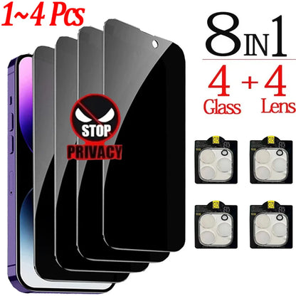 Anti-Spy Privacy Screen & Camera Protector For iPhone