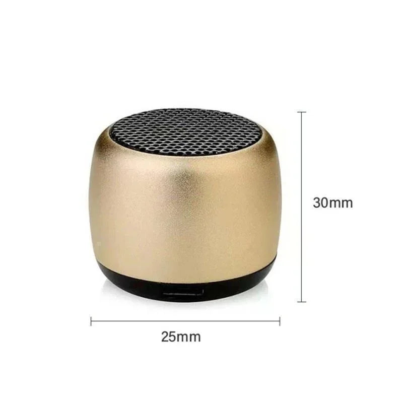 Mini Wireless Bluetooth Speaker — Portable Metal Loudspeaker for Phones, Laptops & Music Playback