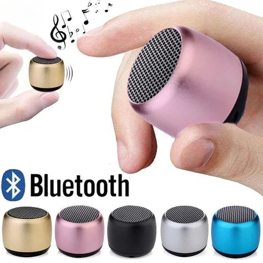 Mini Wireless Bluetooth Speaker — Portable Metal Loudspeaker for Phones, Laptops & Music Playback