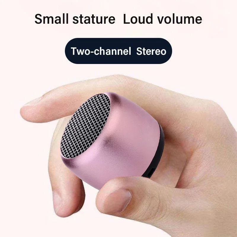 Mini Wireless Bluetooth Speaker — Portable Metal Loudspeaker for Phones, Laptops & Music Playback