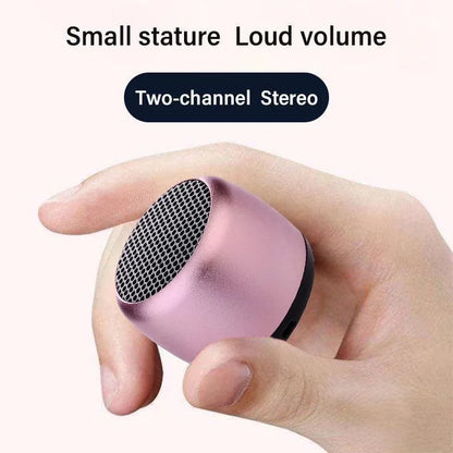 Mini Wireless Bluetooth Speaker — Portable Metal Loudspeaker for Phones, Laptops & Music Playback