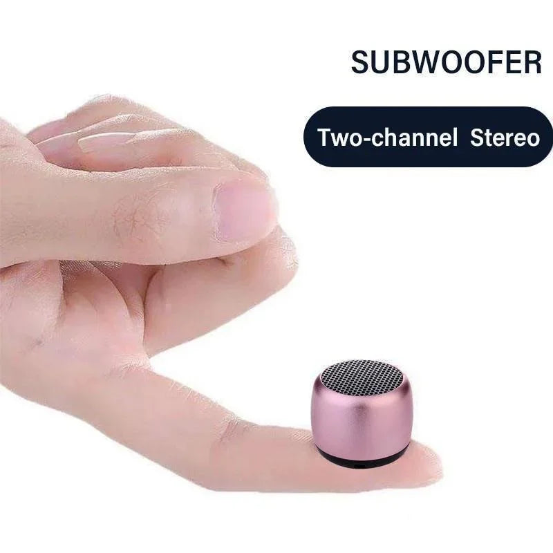 Mini Wireless Bluetooth Speaker — Portable Metal Loudspeaker for Phones, Laptops & Music Playback