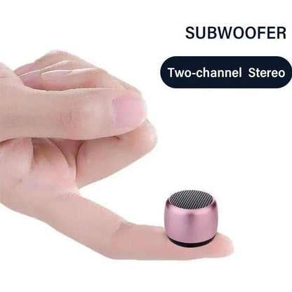 Mini Wireless Bluetooth Speaker — Portable Metal Loudspeaker for Phones, Laptops & Music Playback
